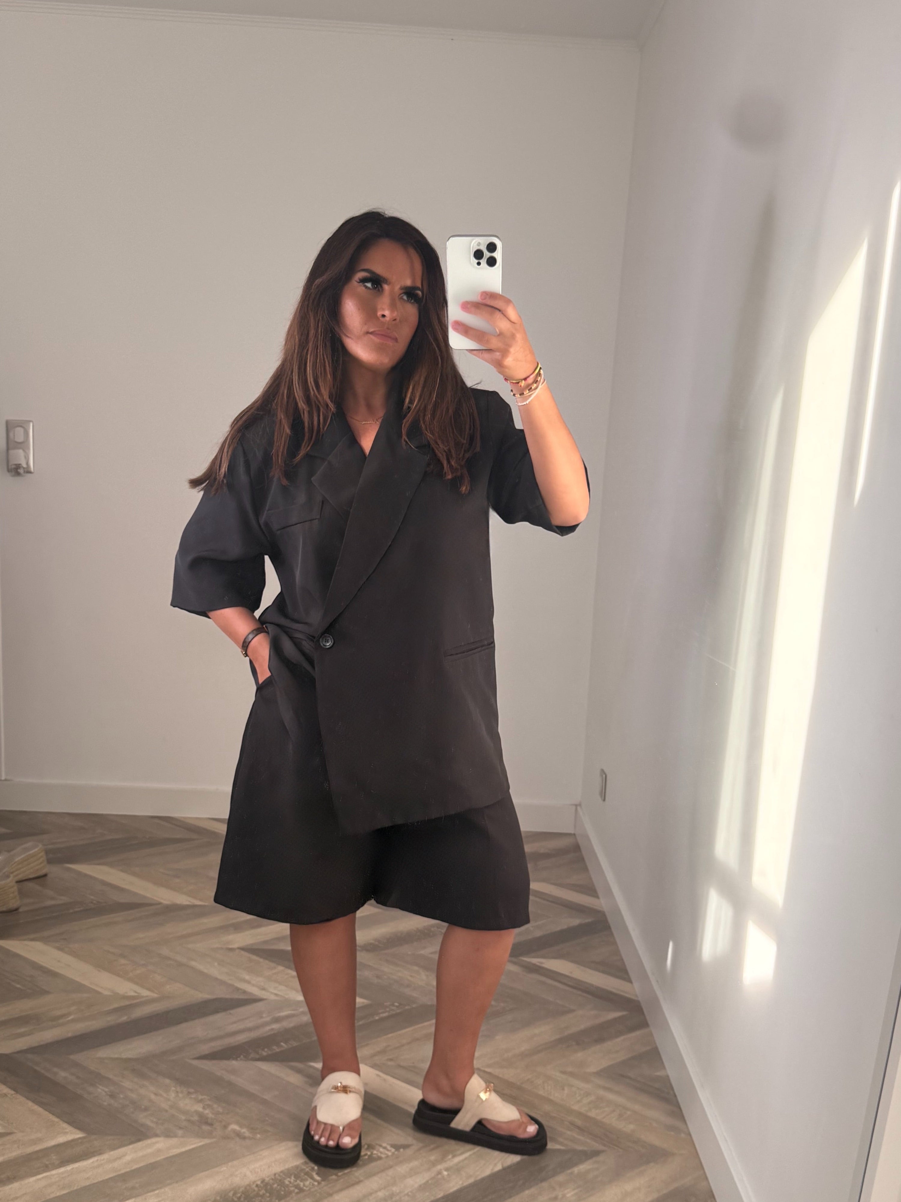 ENSEMBLE BLAZER BERMUDA PERFECT NOIR