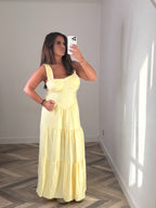 ROBE LIN LONGUE beige