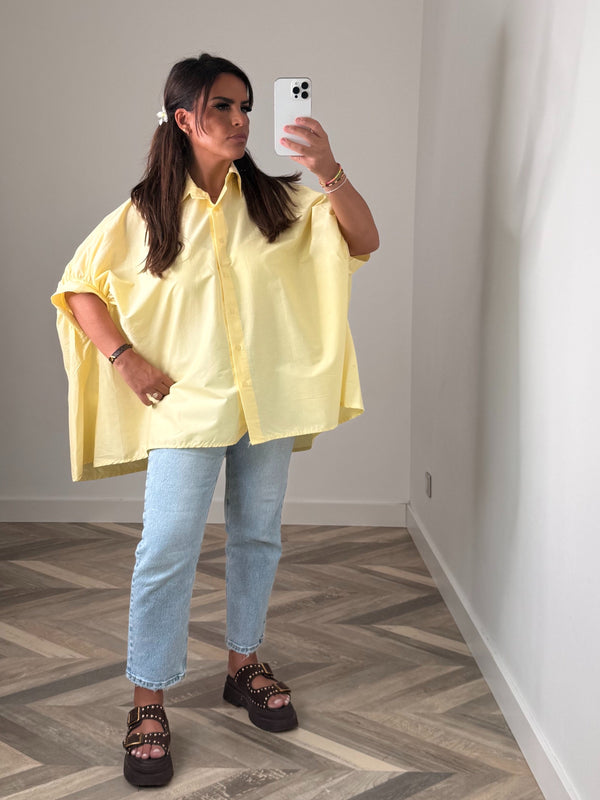 CHEMISE OVERSIZE jaune