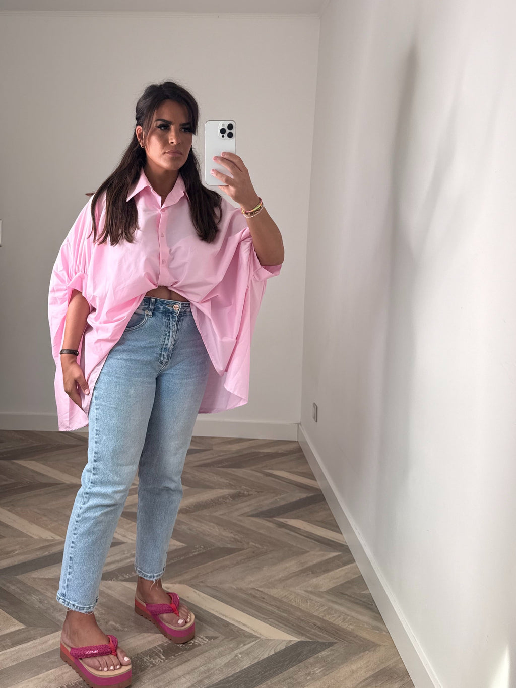 CHEMISE OVERSIZE rose
