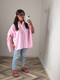 CHEMISE OVERSIZE rose