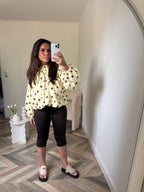 BLOUSE JAUNE PETIT POIS 