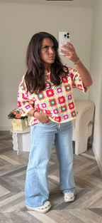 HAUT CROCHET MULTI COLOR