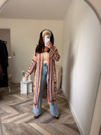 GILET LONG OUVERT CROCHET