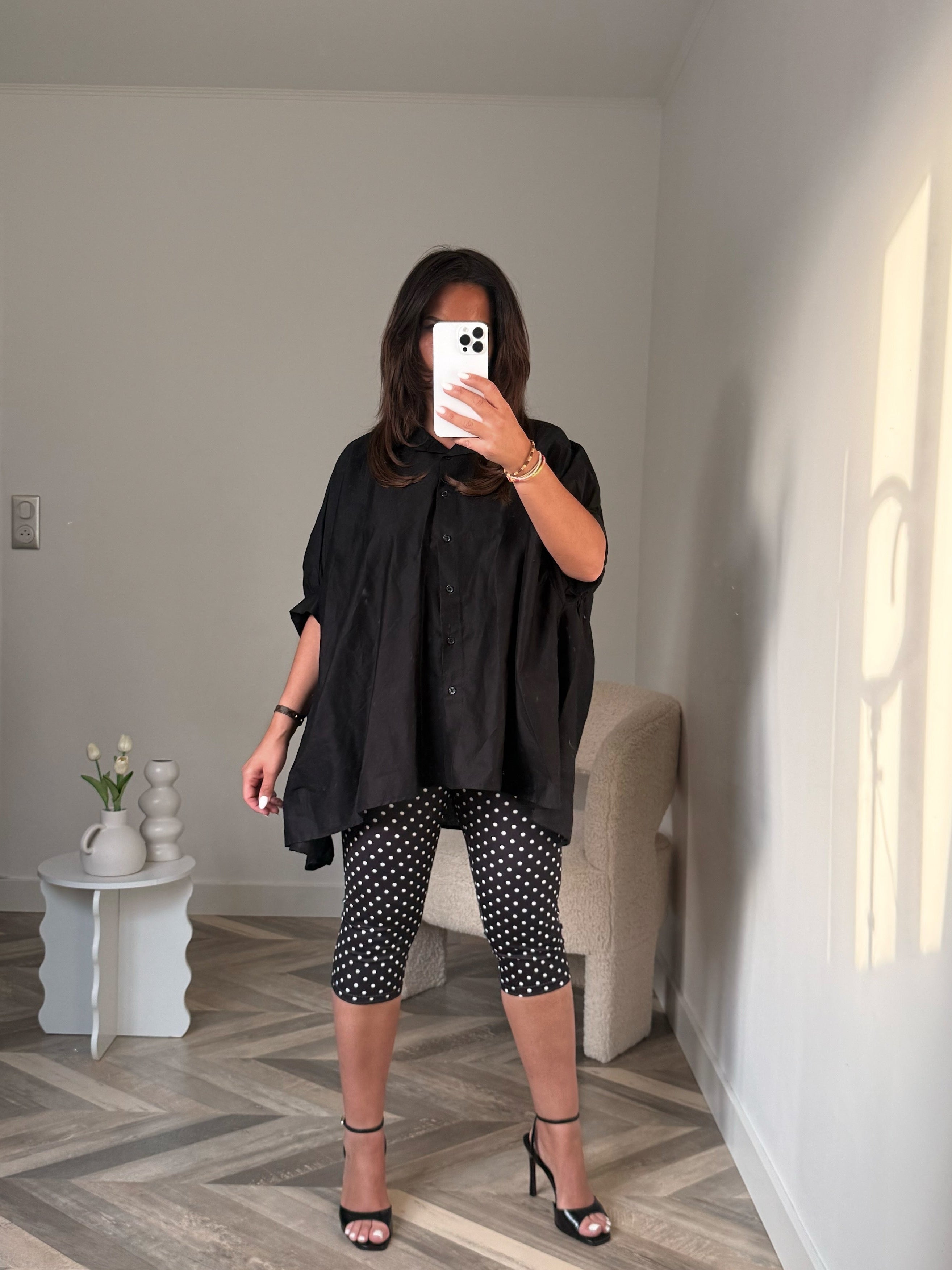 CHEMISE OVERSIZE NOIR