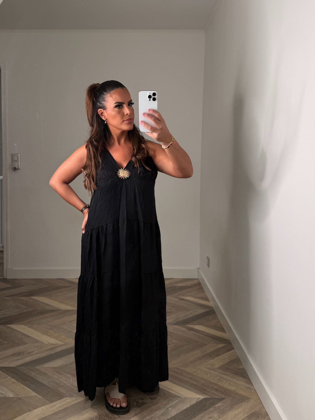 ROBE LONGUE SUNSHINE NOIR
