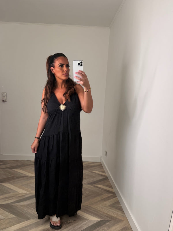ROBE LONGUE SUNSHINE NOIR